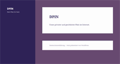 Desktop Screenshot of dpin.de