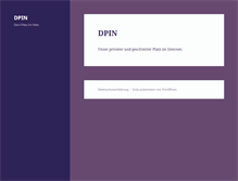 Tablet Screenshot of dpin.de